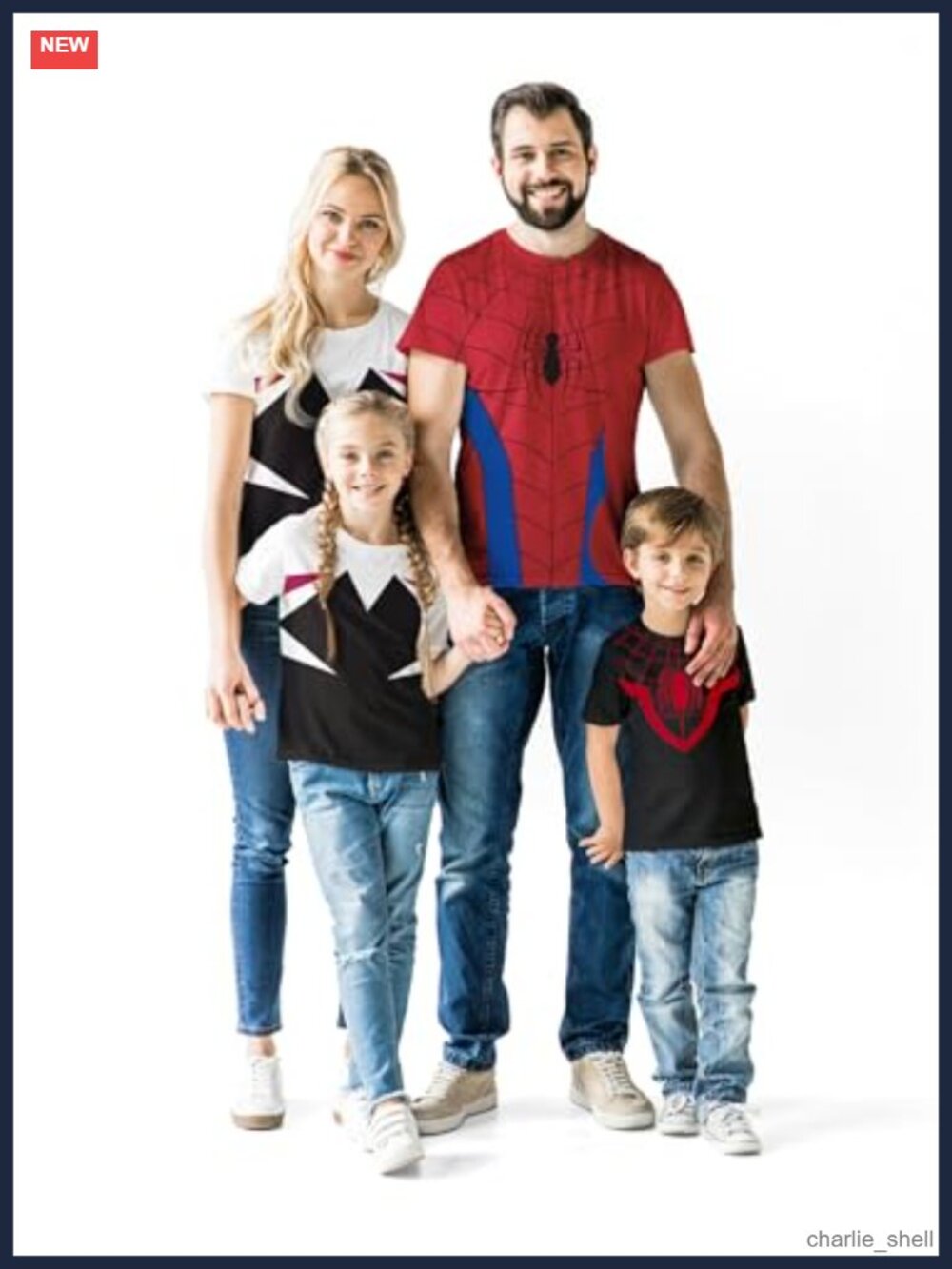 Officially Licensed Marvel Matching Family Cosplay Short Sleeve T-Shirt